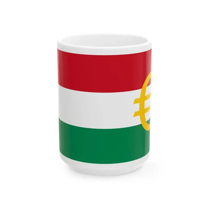 Euro et Hongrie (Hungary) White Coffee Mug 15oz - Go Mug Yourself
