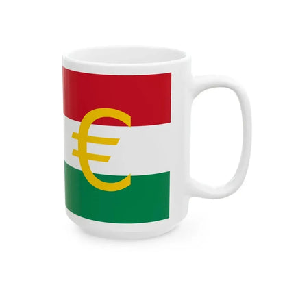 Euro et Hongrie (Hungary) White Coffee Mug - Go Mug Yourself