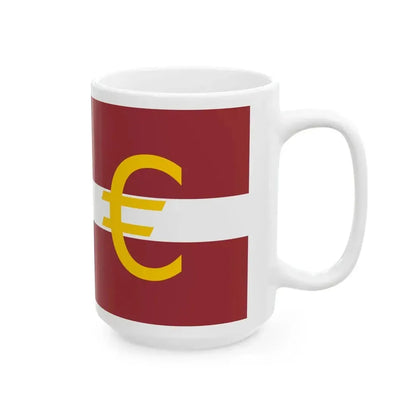 Euro et Lettonie (Latvia) White Coffee Mug - Go Mug Yourself