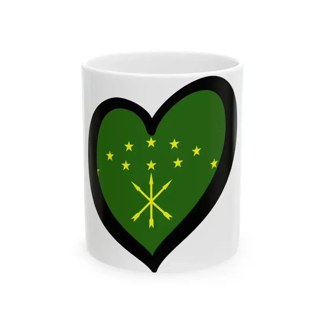 EuroAdigueya (Russia) White Coffee Mug 11oz - Go Mug Yourself