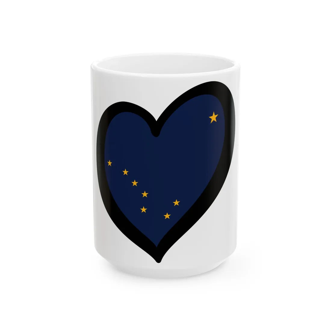 EuroAlaska (United States) White Coffee Mug 15oz - Go Mug Yourself