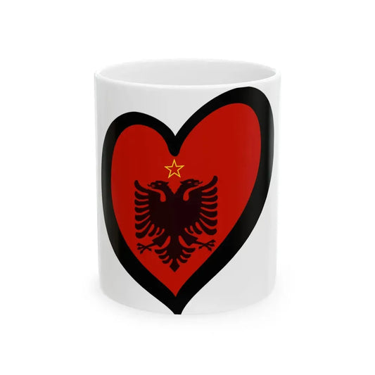 EuroAlbania 1946-1992 (Albania) White Coffee Mug 11oz - Go Mug Yourself