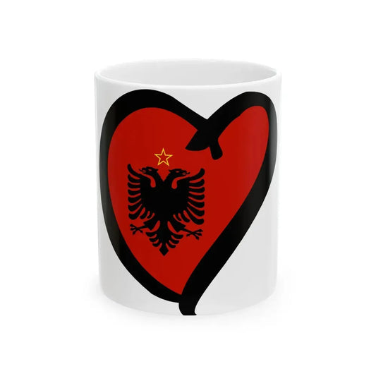 EuroAlbaniaAnterior 1946-1992 (Albania) White Coffee Mug 11oz - Go Mug Yourself
