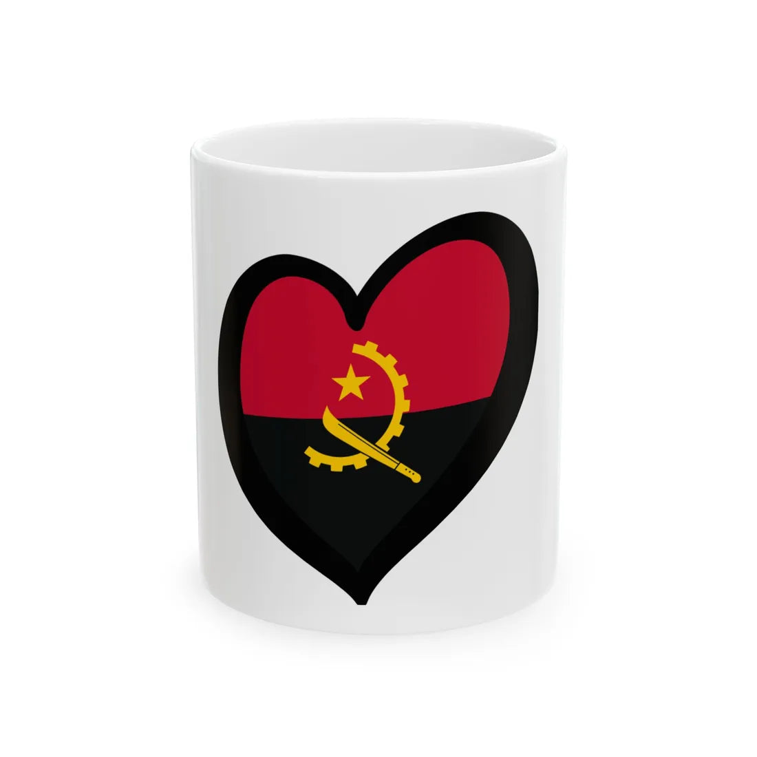 EuroAngola (Angola) White Coffee Mug 11oz - Go Mug Yourself