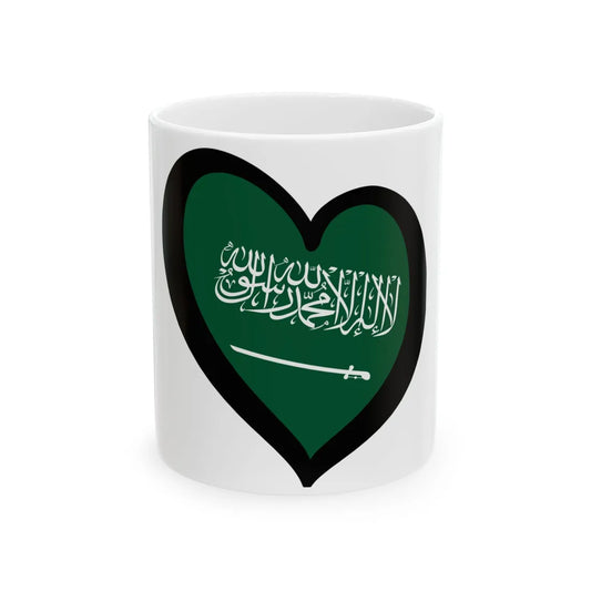 EuroArabia Saudita reverso (Saudi Arabia) White Coffee Mug 11oz - Go Mug Yourself