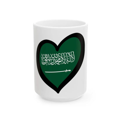 EuroArabia Saudita (Saudi Arabia) White Coffee Mug 15oz - Go Mug Yourself