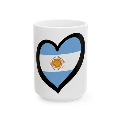 EuroArgentina (Argentina) White Coffee Mug 15oz - Go Mug Yourself