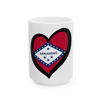 EuroArkansas (United States) White Coffee Mug 15oz - Go Mug Yourself