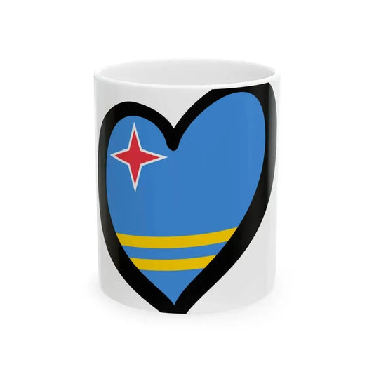 EuroAruba (Netherlands) White Coffee Mug 11oz - Go Mug Yourself