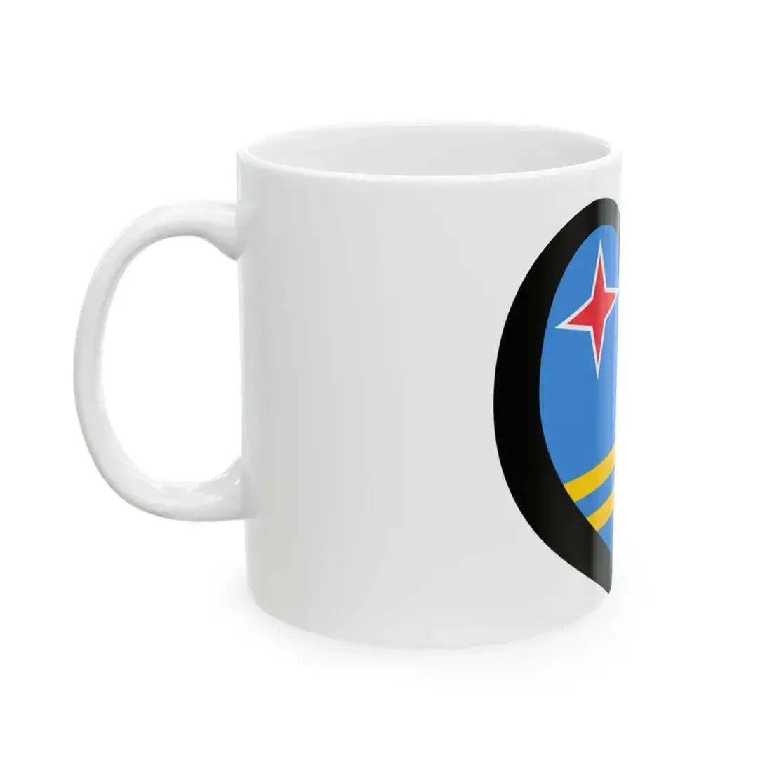 EuroAruba (Netherlands) White Coffee Mug - Go Mug Yourself
