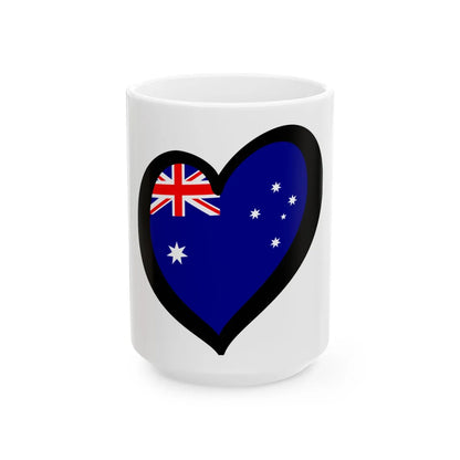 EuroAustralia (Australia) White Coffee Mug 15oz - Go Mug Yourself