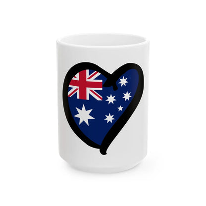 EuroAustraliaAnteriorLessBrighter (Australia) White Coffee Mug 15oz - Go Mug Yourself