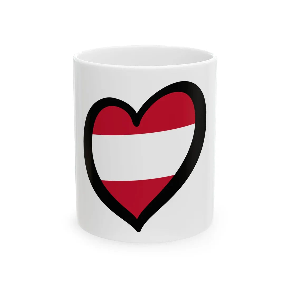 EuroAustria (Austria) White Coffee Mug 11oz - Go Mug Yourself
