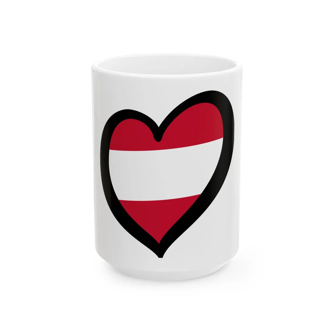 EuroAustria (Austria) White Coffee Mug 15oz - Go Mug Yourself
