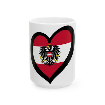 EuroAustria state (Austria) White Coffee Mug 15oz - Go Mug Yourself