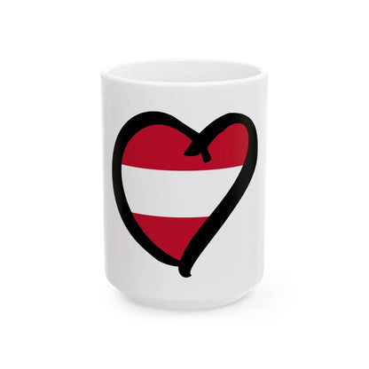 EuroAustriaAnterior (Austria) White Coffee Mug 15oz - Go Mug Yourself