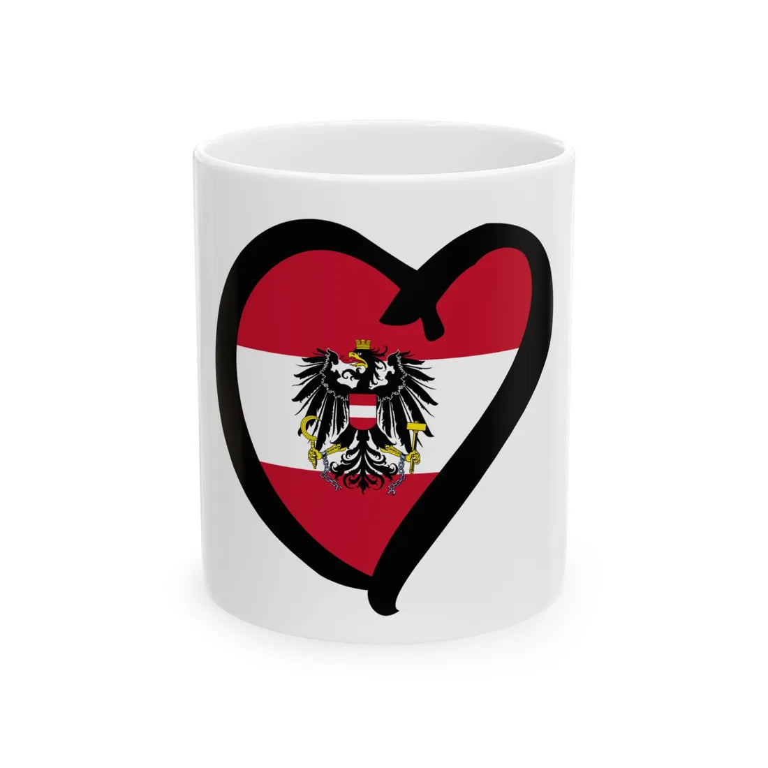 EuroAustriaAnterior state (Austria) White Coffee Mug 11oz - Go Mug Yourself