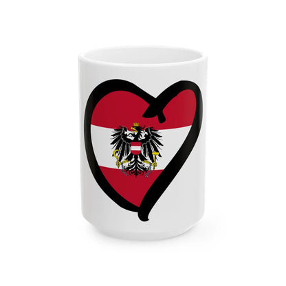EuroAustriaAnterior state (Austria) White Coffee Mug 15oz - Go Mug Yourself