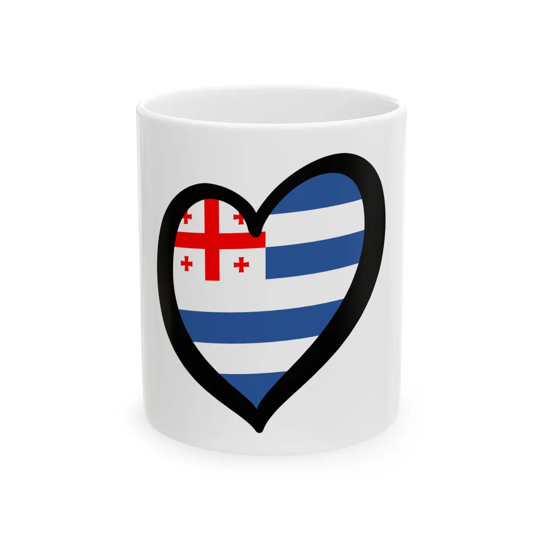 EuroAyaria (Georgia) White Coffee Mug 11oz - Go Mug Yourself