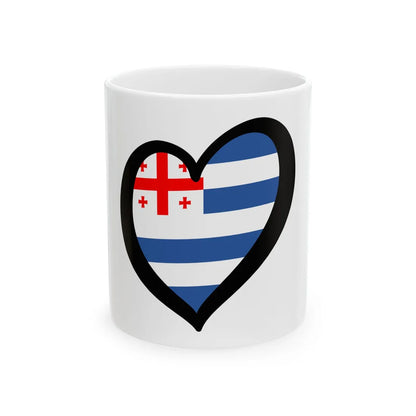EuroAyaria (Georgia) White Coffee Mug 11oz - Go Mug Yourself