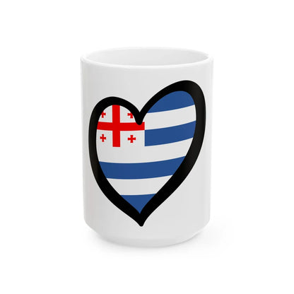 EuroAyaria (Georgia) White Coffee Mug 15oz - Go Mug Yourself