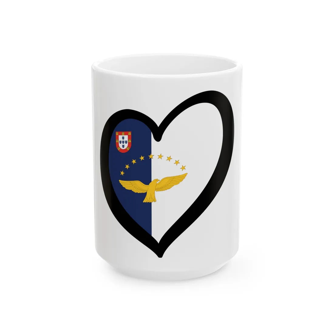 EuroAzores (Portugal) White Coffee Mug 15oz - Go Mug Yourself