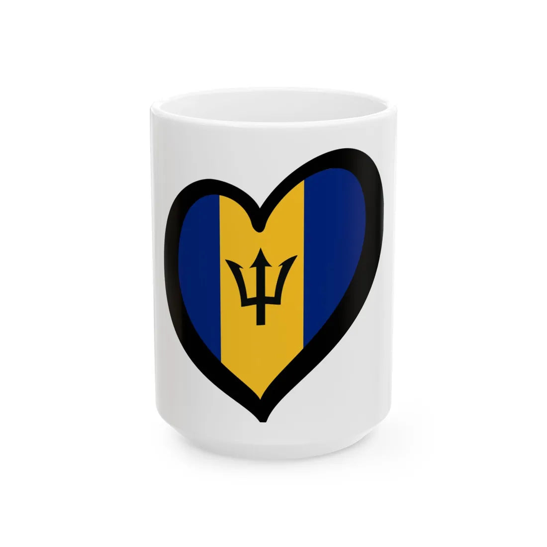 EuroBarbados (Barbados) White Coffee Mug 15oz - Go Mug Yourself