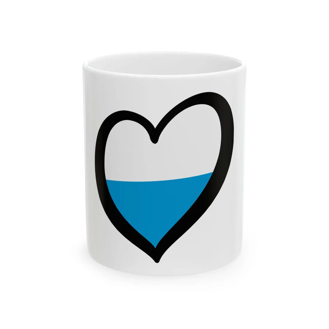 EuroBayern striped (Germany) White Coffee Mug 11oz - Go Mug Yourself