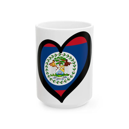 EuroBelice 1981-2019 (Belize) White Coffee Mug 15oz - Go Mug Yourself