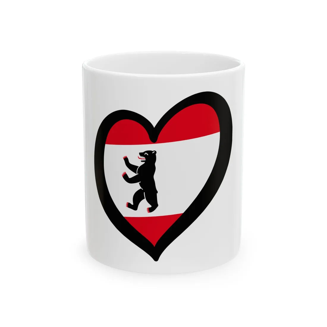 EuroBerlin (Germany) White Coffee Mug 11oz - Go Mug Yourself
