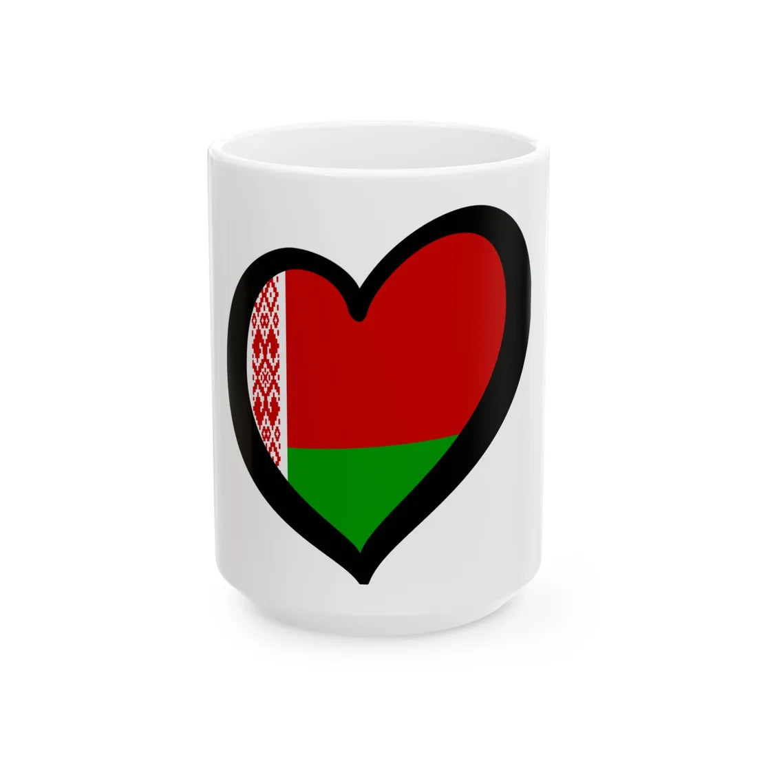 EuroBielorrusia 1995-2012 (Belarus) White Coffee Mug 15oz - Go Mug Yourself