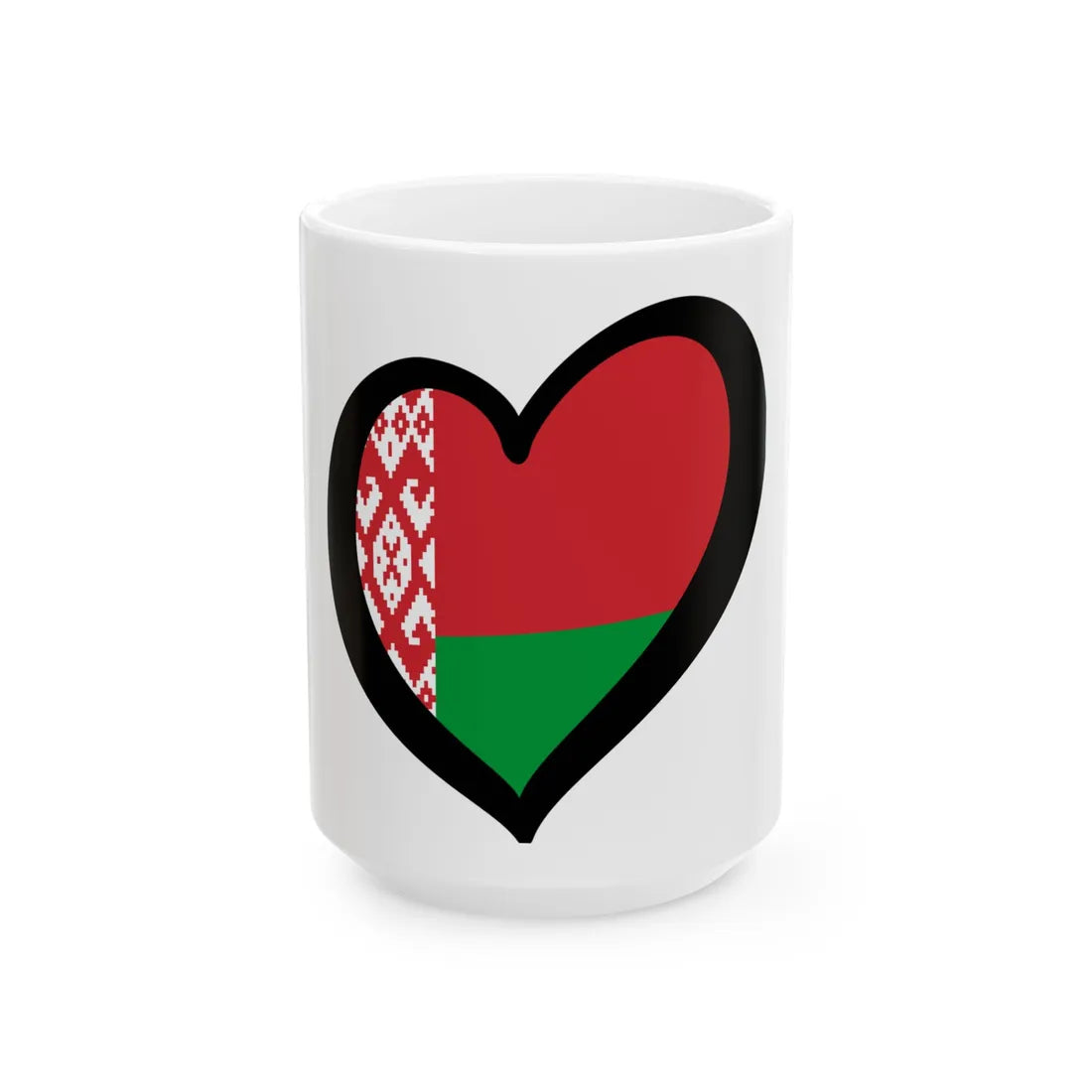 EuroBielorrusia (Belarus) White Coffee Mug 15oz - Go Mug Yourself