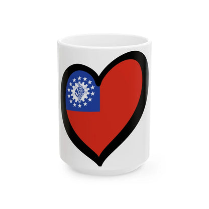 EuroBirmania 1974-2010 (Myanmar) White Coffee Mug 15oz - Go Mug Yourself