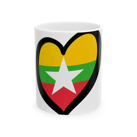 EuroBirmania (Myanmar) White Coffee Mug 11oz - Go Mug Yourself