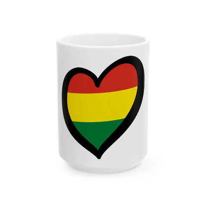 EuroBolivia (Bolivia) White Coffee Mug 15oz - Go Mug Yourself