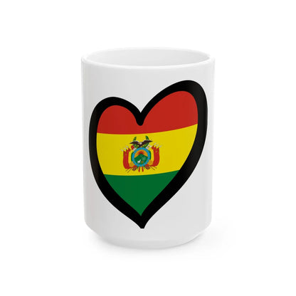 EuroBolivia state (Bolivia) White Coffee Mug 15oz - Go Mug Yourself