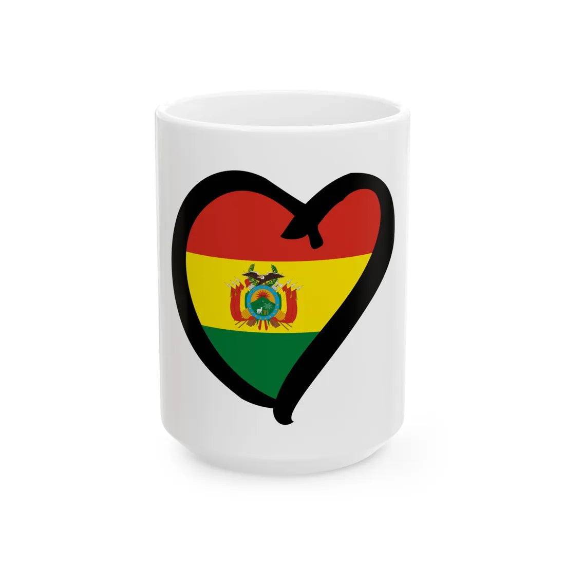 EuroBoliviaAnterior state (Bolivia) White Coffee Mug 15oz - Go Mug Yourself