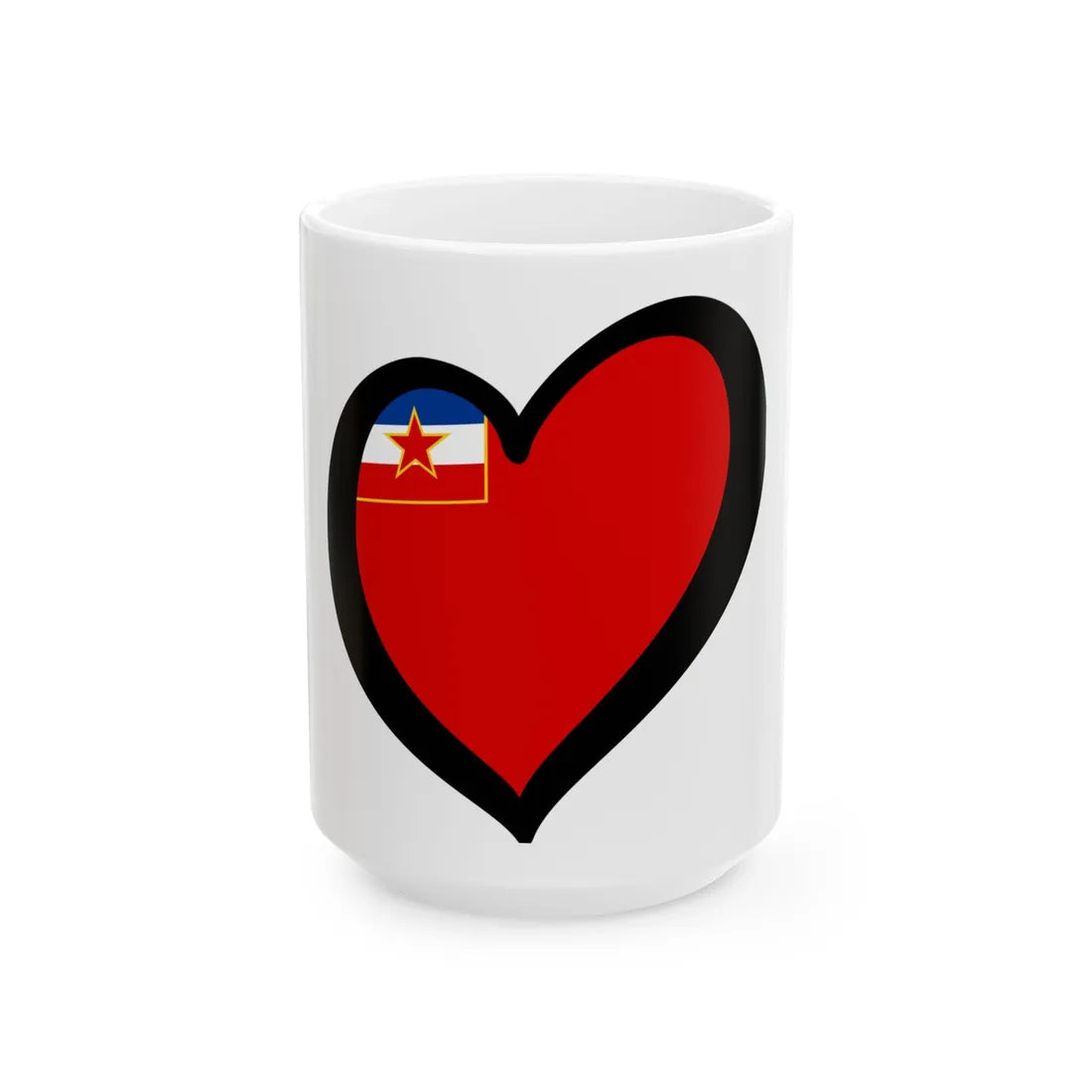 EuroBosnia-Herzegovina 1946-1992 (Bosnia and Herzegovina) White Coffee Mug 15oz - Go Mug Yourself