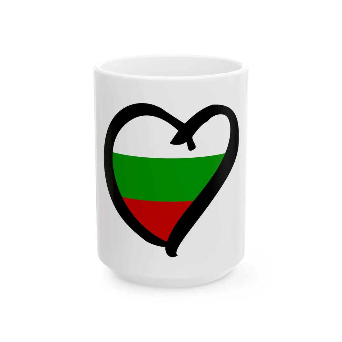 EuroBulgariaAnterior digital (Bulgaria) White Coffee Mug 15oz - Go Mug Yourself