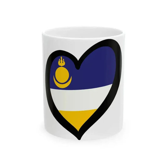 EuroBuriatia (Russia) White Coffee Mug 11oz - Go Mug Yourself