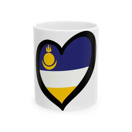 EuroBuriatia (Russia) White Coffee Mug 11oz - Go Mug Yourself