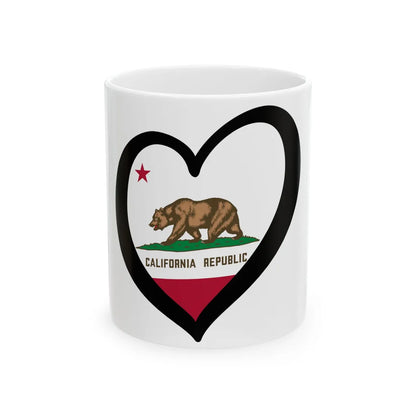 EuroCalifornia (United States) White Coffee Mug 11oz - Go Mug Yourself