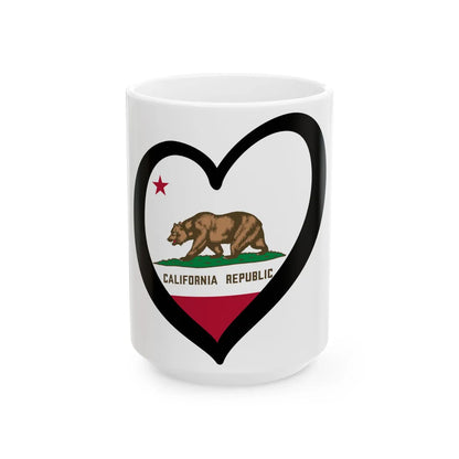 EuroCalifornia (United States) White Coffee Mug 15oz - Go Mug Yourself