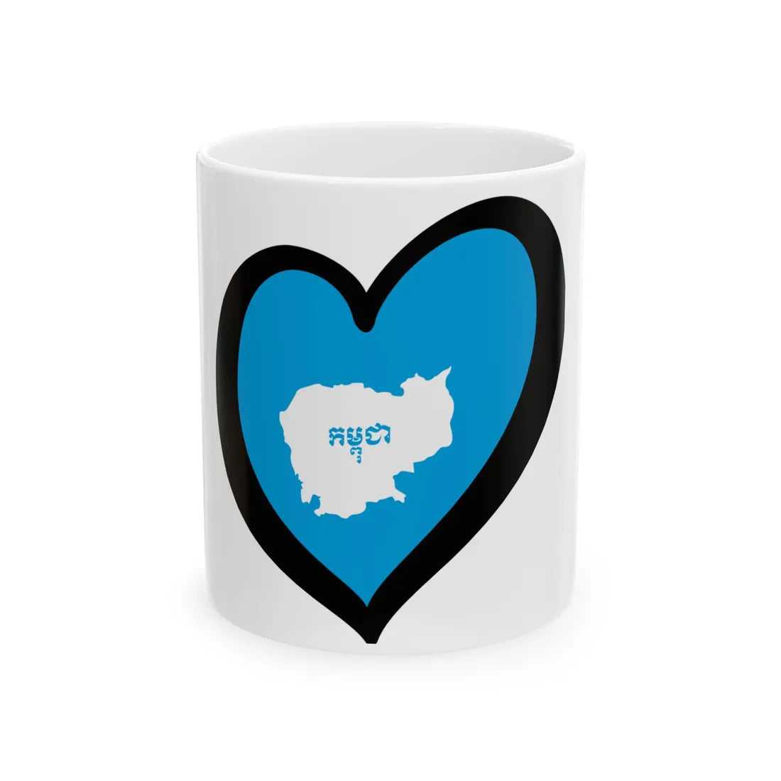 EuroCamboya 1992-1993 (Cambodia) White Coffee Mug 11oz - Go Mug Yourself