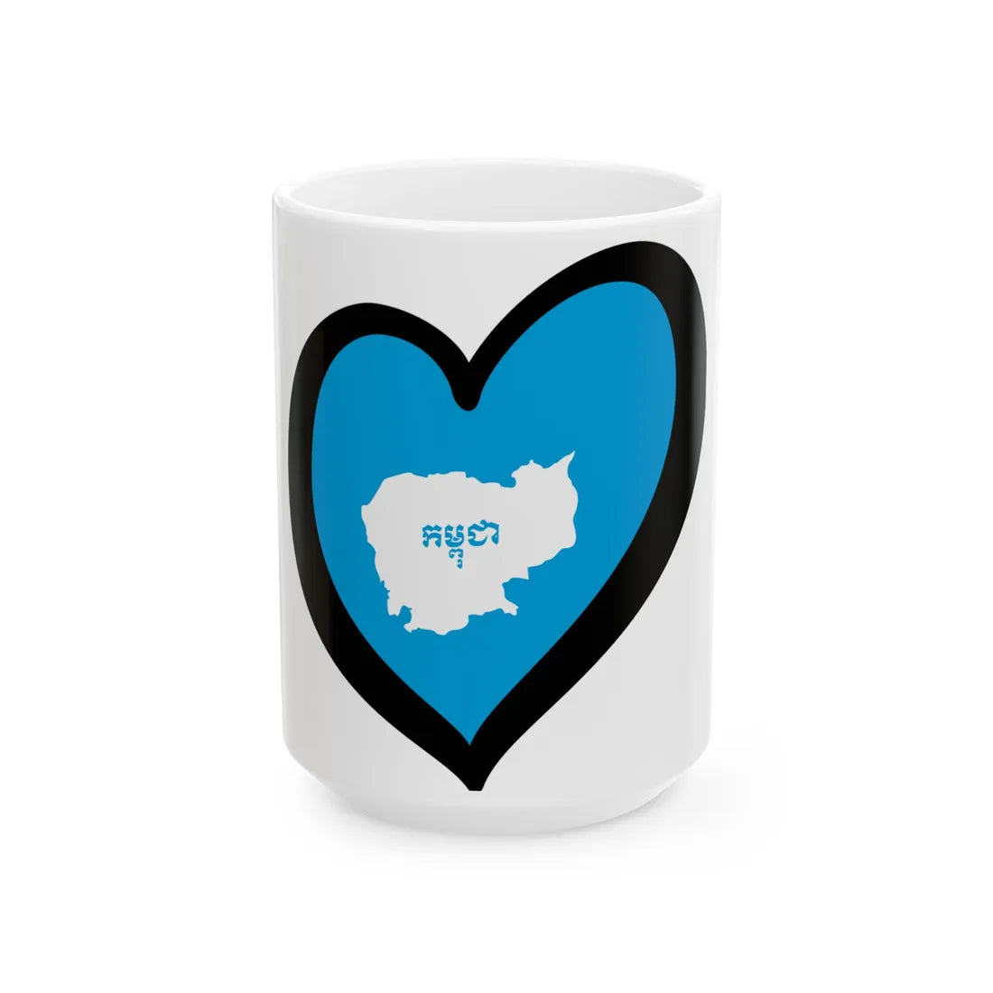 EuroCamboya 1992-1993 (Cambodia) White Coffee Mug 15oz - Go Mug Yourself