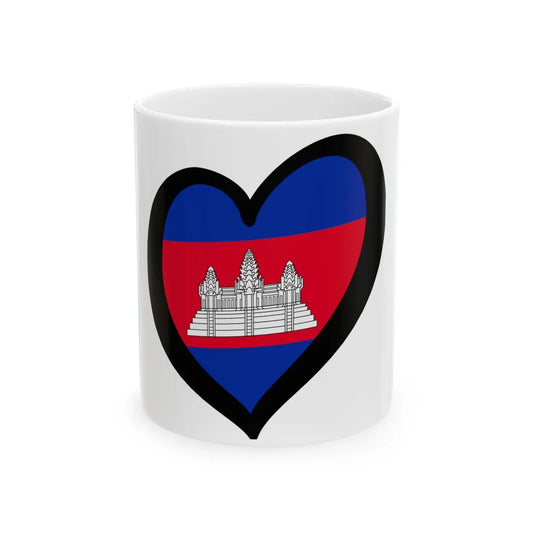 EuroCamboya (Cambodia) White Coffee Mug 11oz - Go Mug Yourself