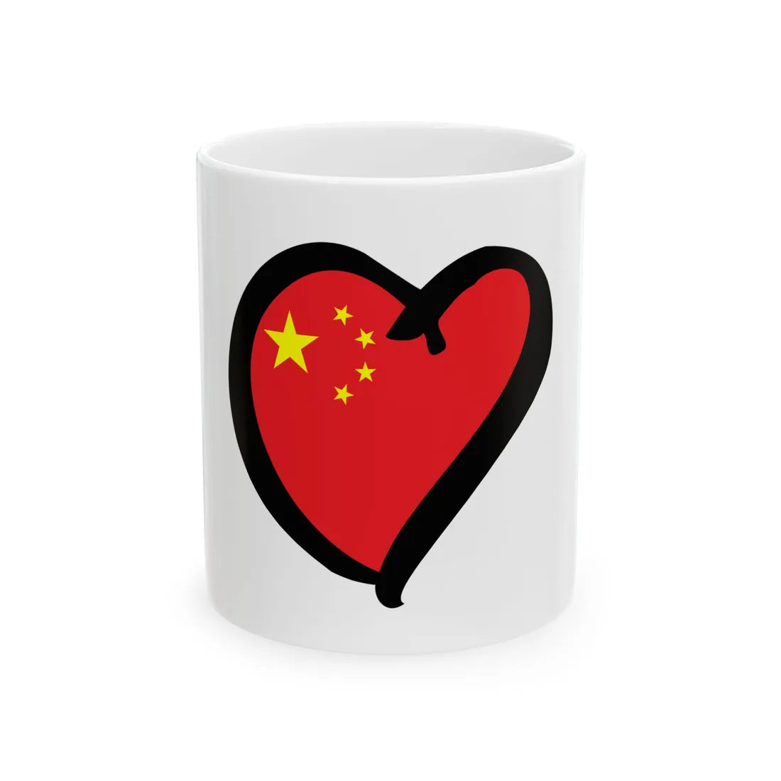EuroChinaAnterior (China) White Coffee Mug 11oz - Go Mug Yourself