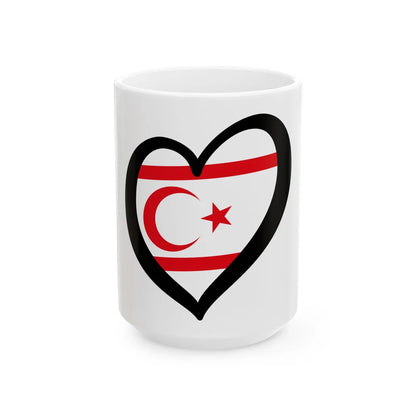 EuroChipre del Norte (Cyprus) White Coffee Mug 15oz - Go Mug Yourself
