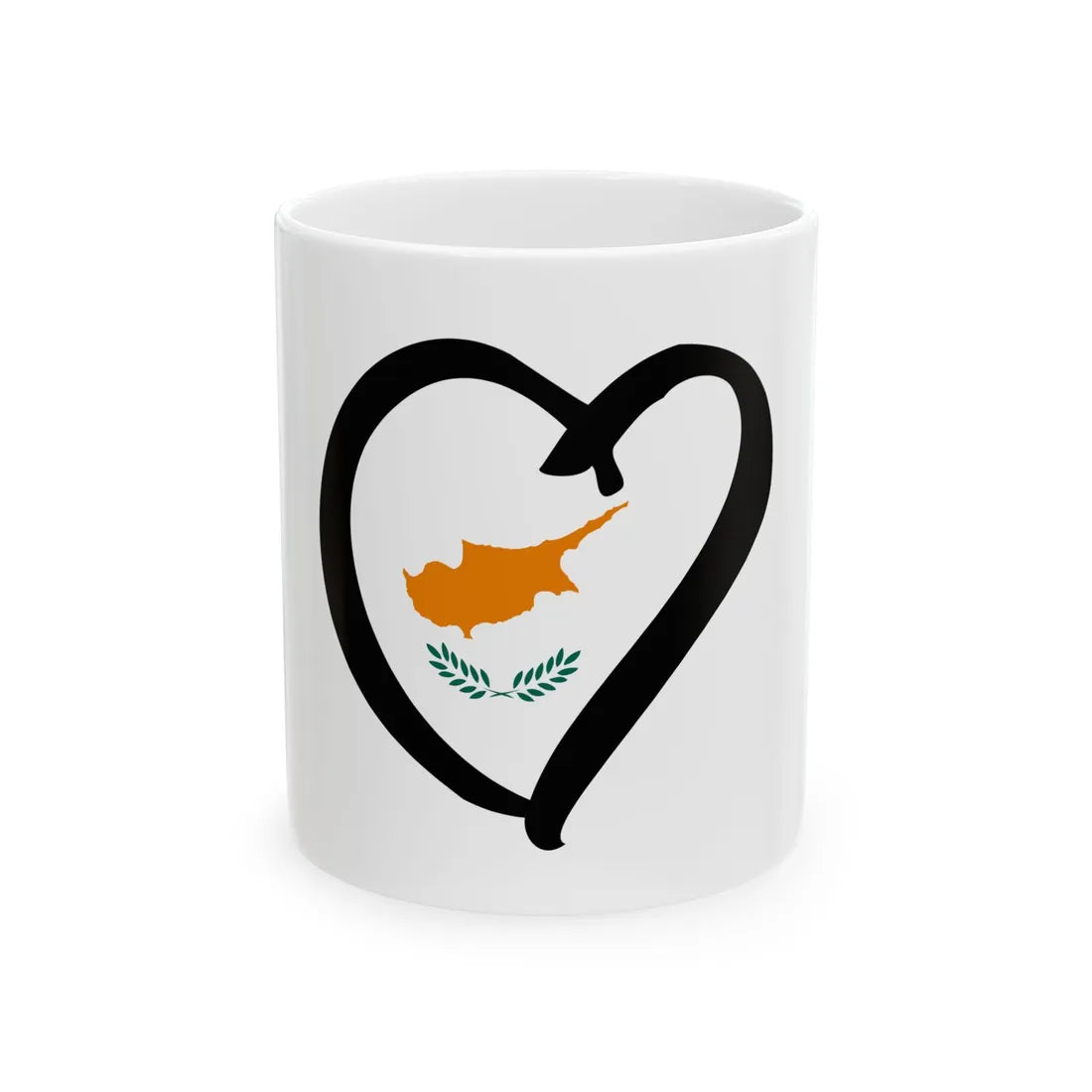 EuroChipreAnterior 1960-2006 (Cyprus) White Coffee Mug 11oz - Go Mug Yourself