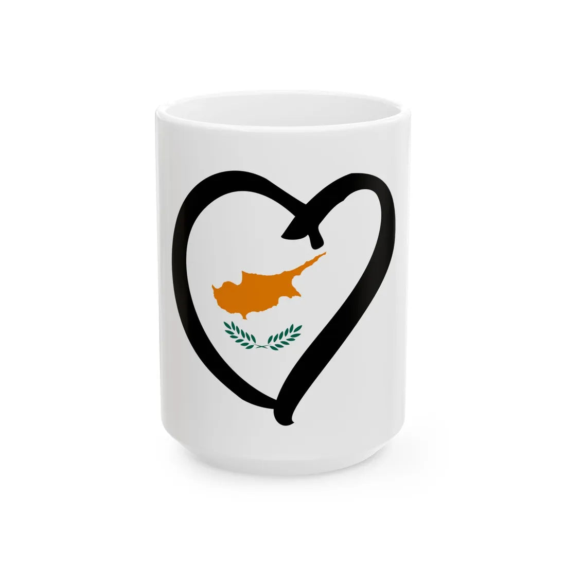 EuroChipreAnterior 1960-2006 (Cyprus) White Coffee Mug 15oz - Go Mug Yourself